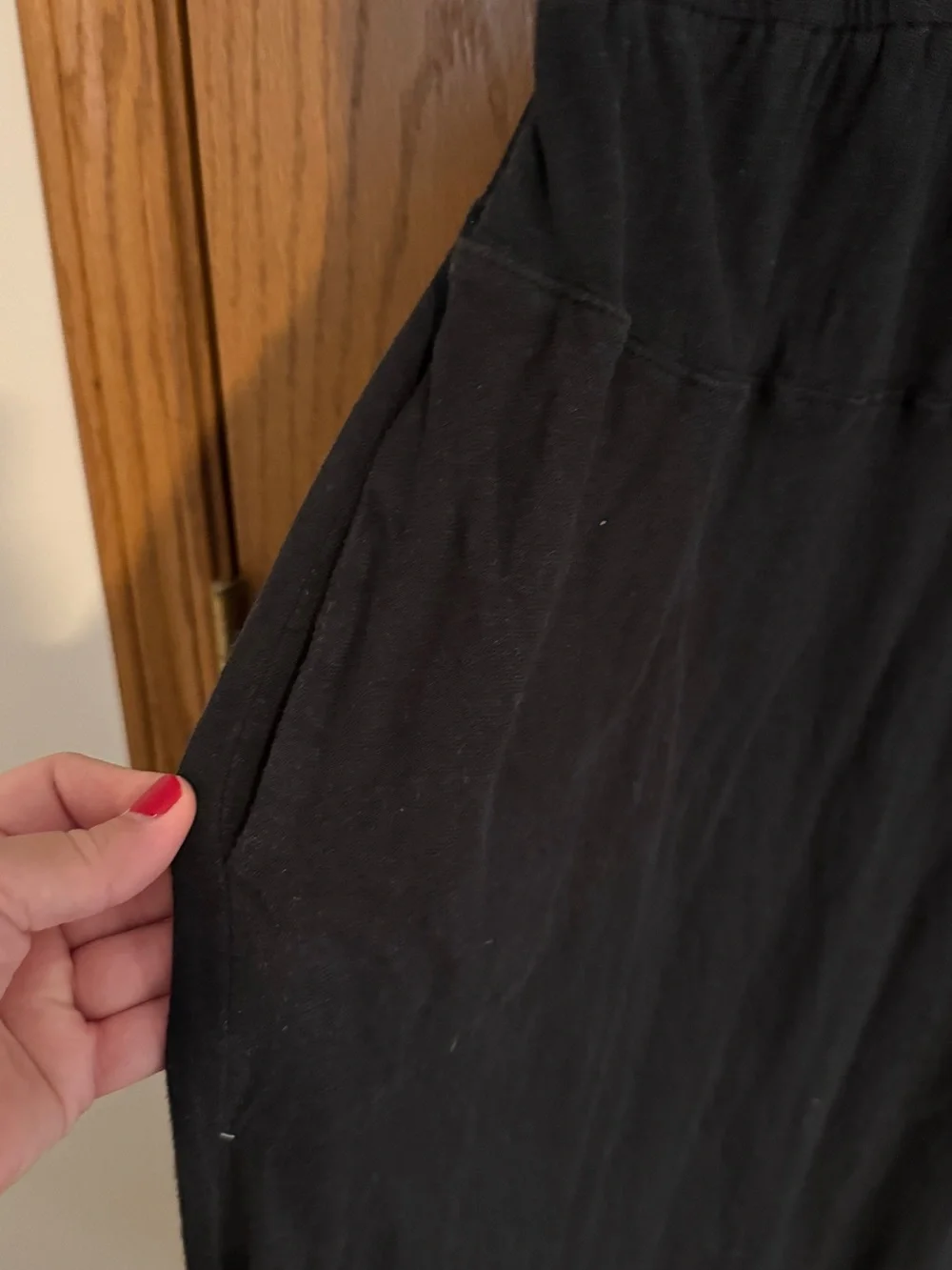 Free People washed Black V-Neck Women's Dress